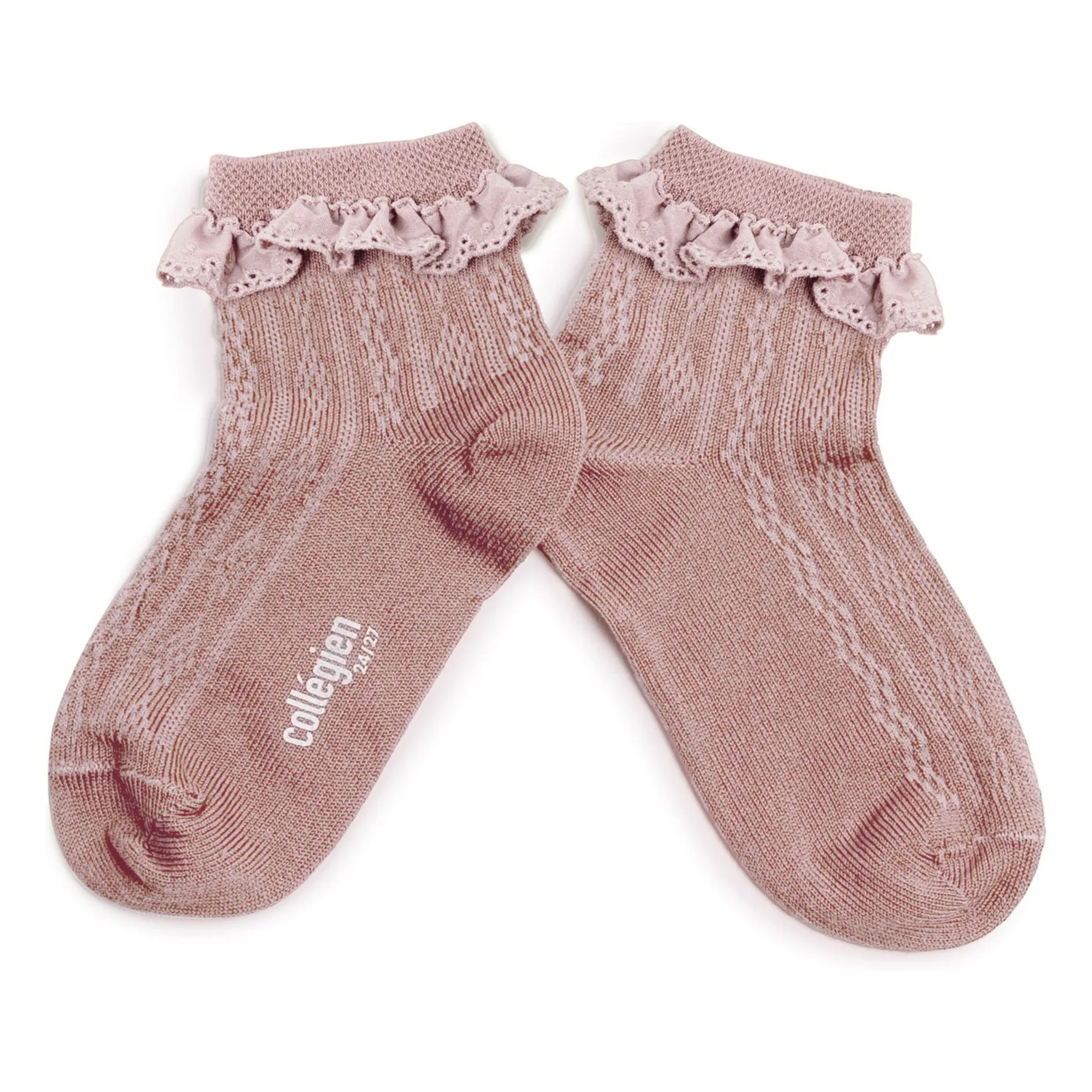 Collégien Dusty Pink Marie-Antoinette Socks