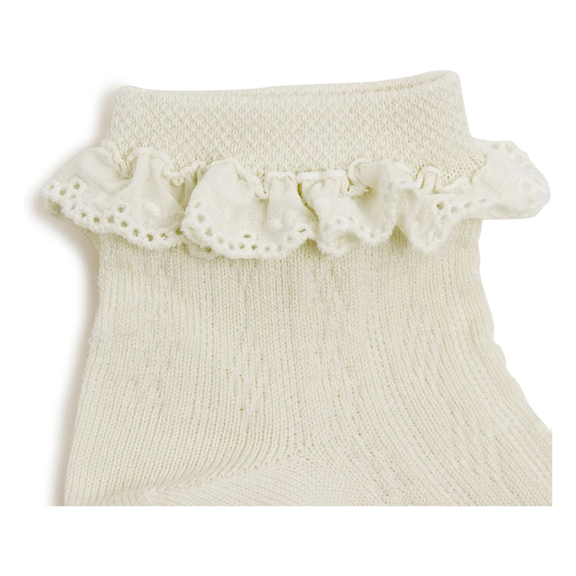 Chaussettes Marie-Antoinette | Blanc cassé- Image produit n°1