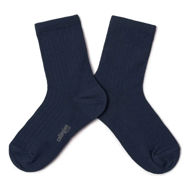 Chaussettes Paul | Bleu nuit- Image produit n°0