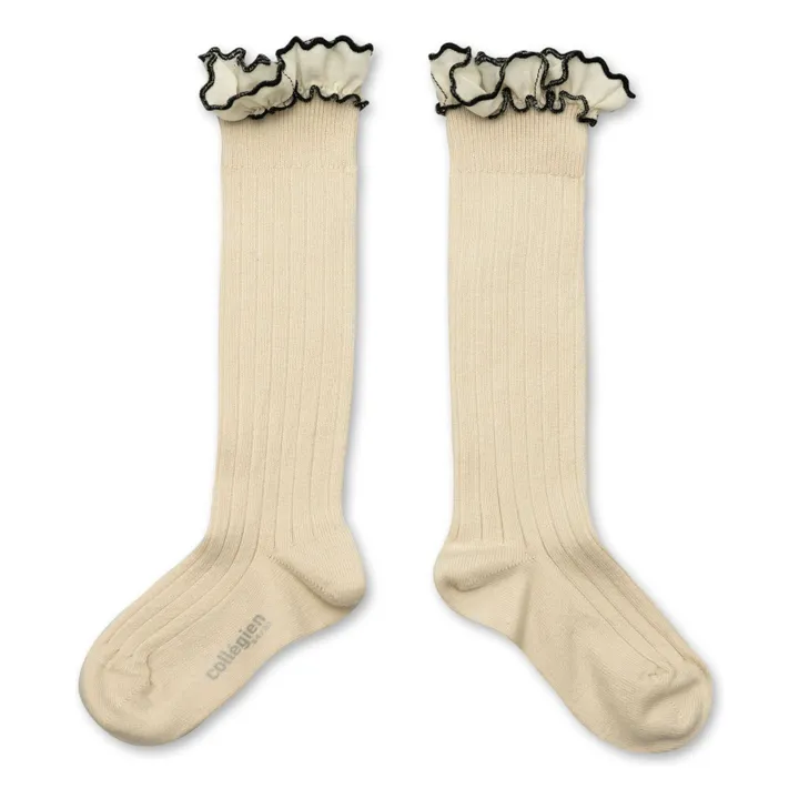 Chaussettes Constance | Blanc cassé- Image produit n°1