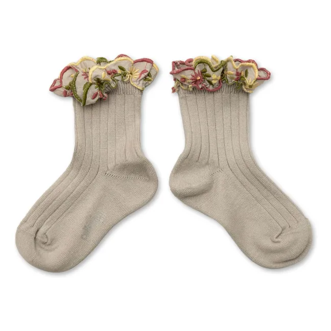 Socken Anemone | Mausgrau