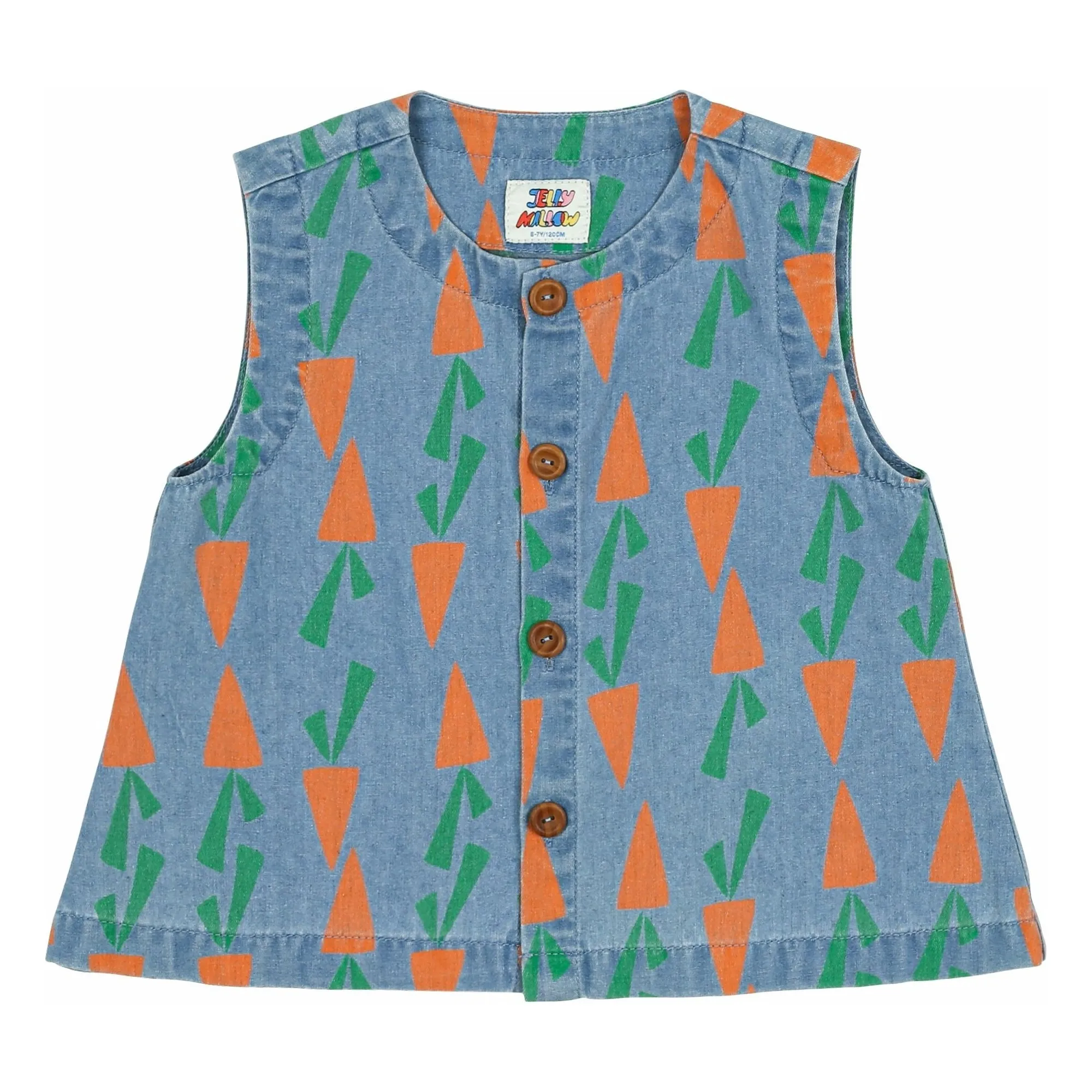 Jelly Mallow Denim Blue Carrot Denim Top
