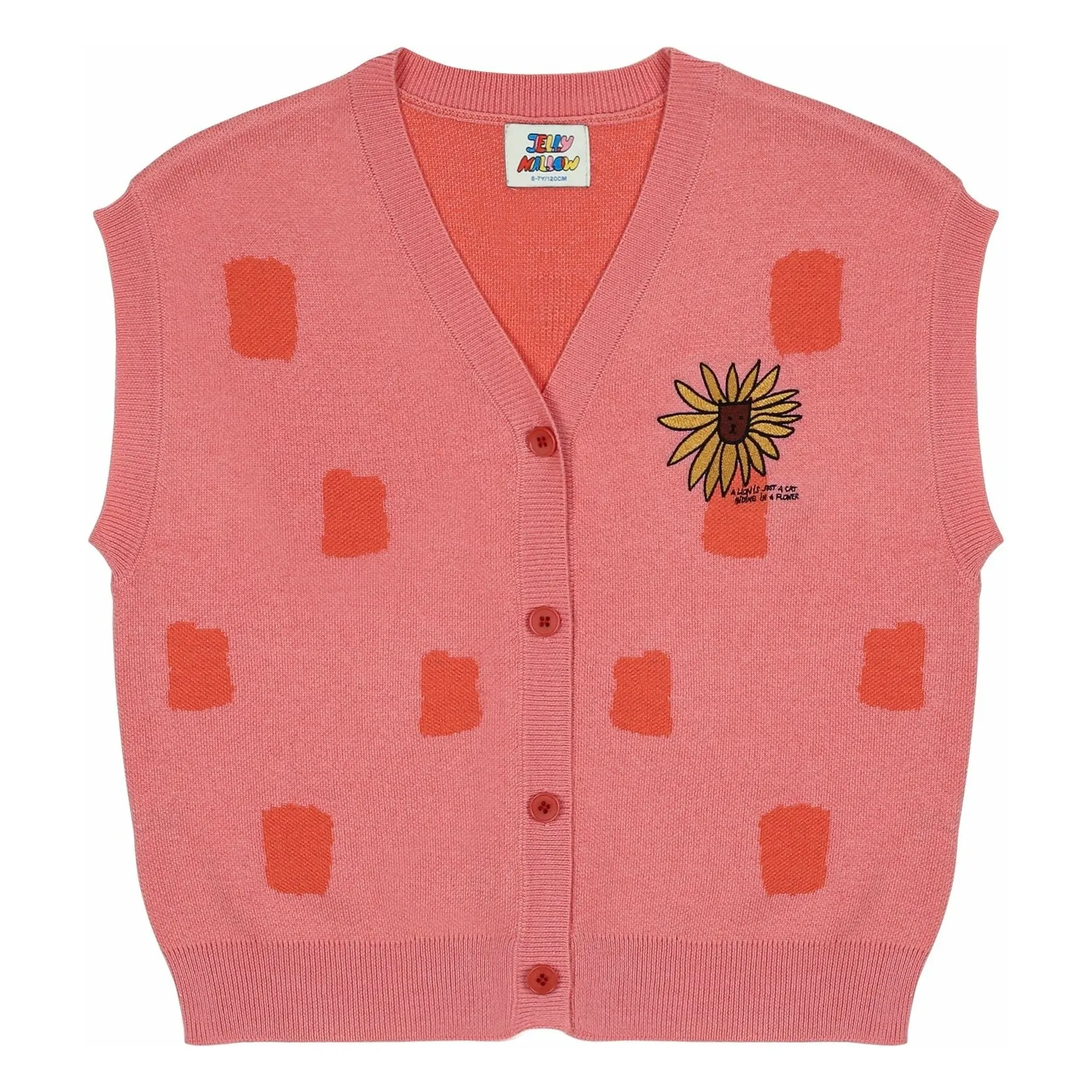 Jelly Mallow Pink Lion Vest