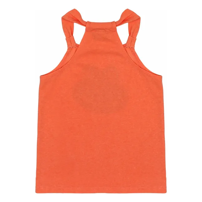 Smiling Frog Pigment tank top | Orange