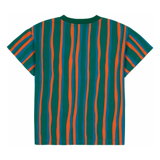 Camiseta de rayas JM | Verde