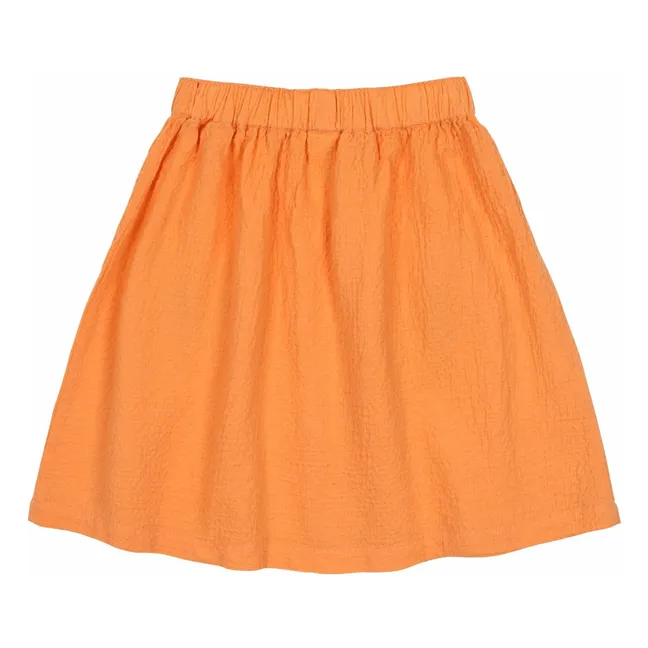 Falda Flower Pocket | Naranja