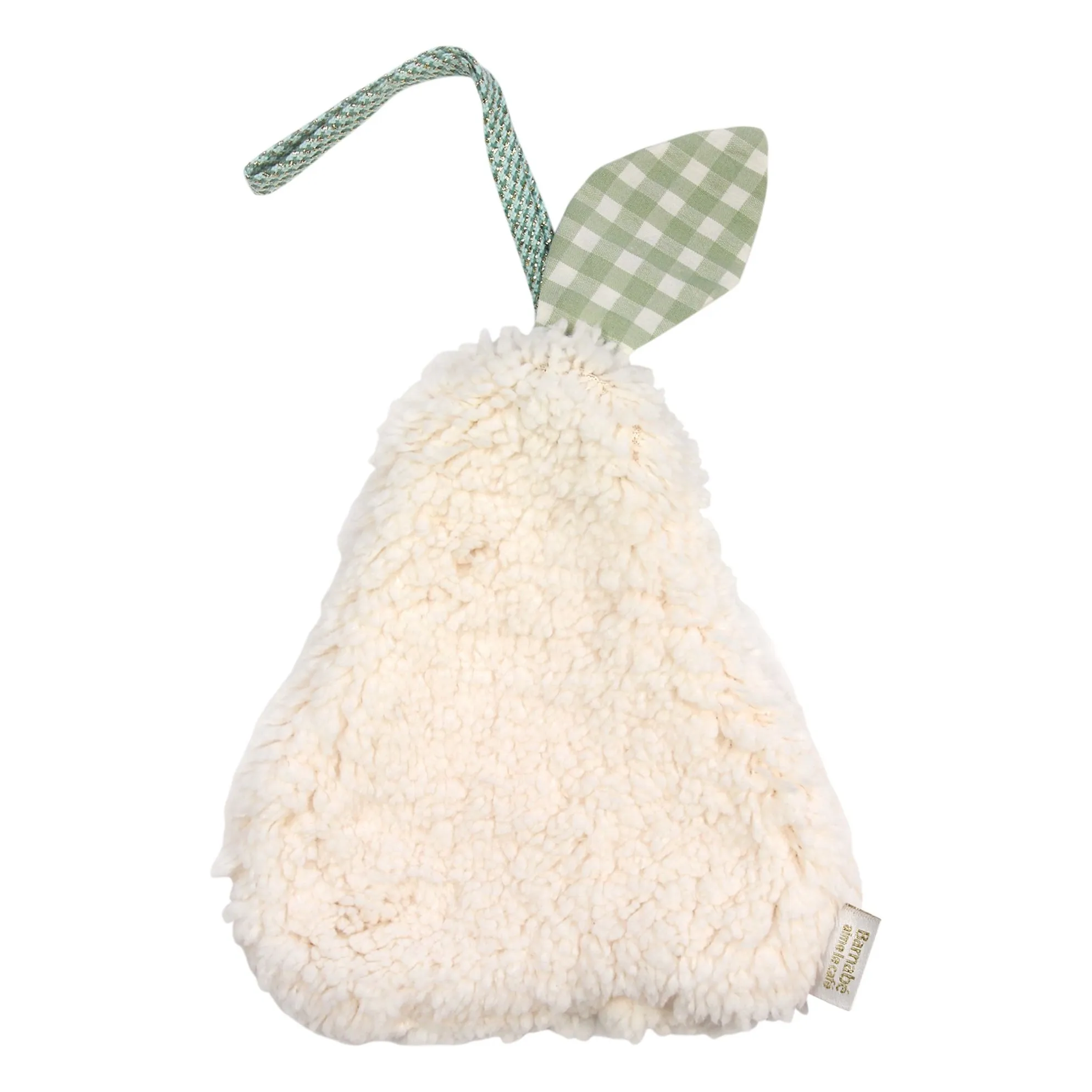Doudou attache tétine Poire | Sauge- Image produit n°0