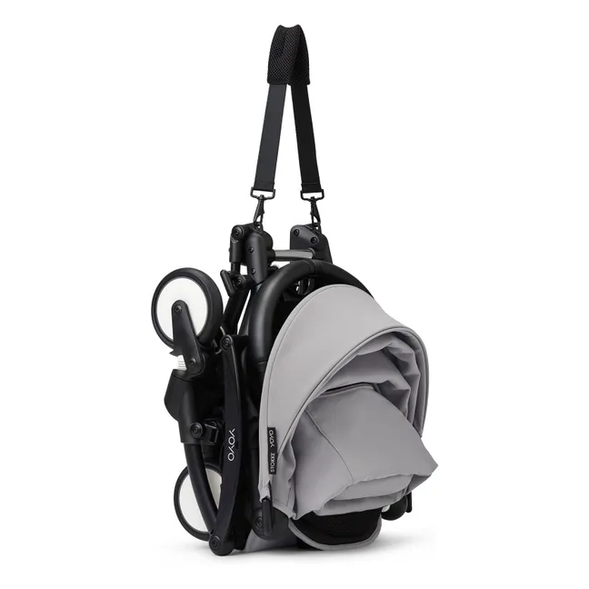 YOYO³ 6+ Silla de Paseo Chasis negro | Stone