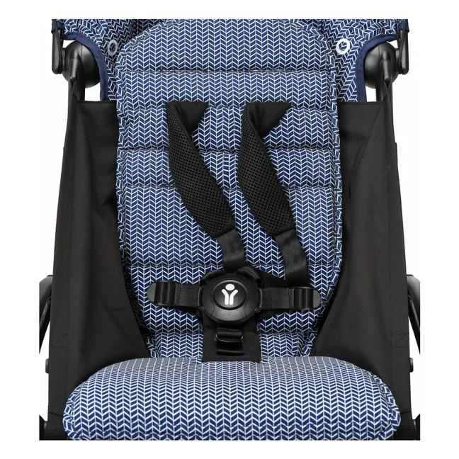 Poussette YOYO³ 6+ Châssis noir | Bleu Air France