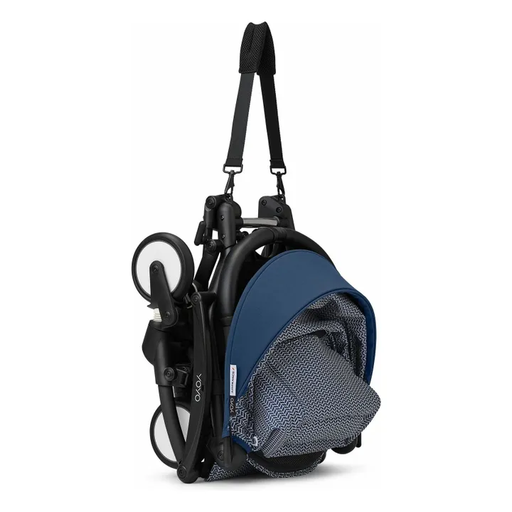 Poussette YOYO³ 6+ Châssis noir | Bleu Air France- Image produit n°6