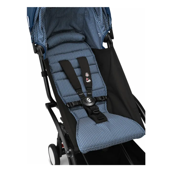 Poussette YOYO³ 6+ Châssis noir | Bleu Air France- Image produit n°3