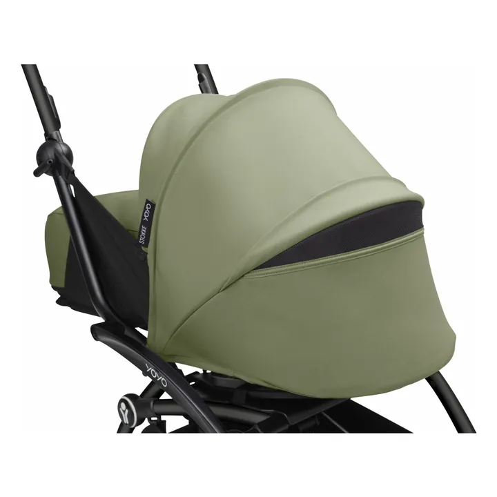 Poussette nouveau-né YOYO³ 0+ Châssis noir | Olive- Image produit n°3