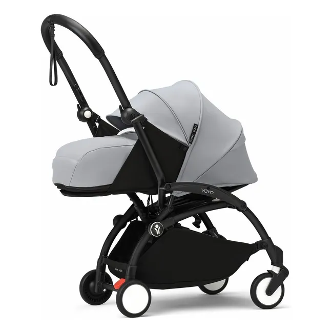 Silla de paseo para recién nacidos YOYO³ 0+ Chasis negro | Stone