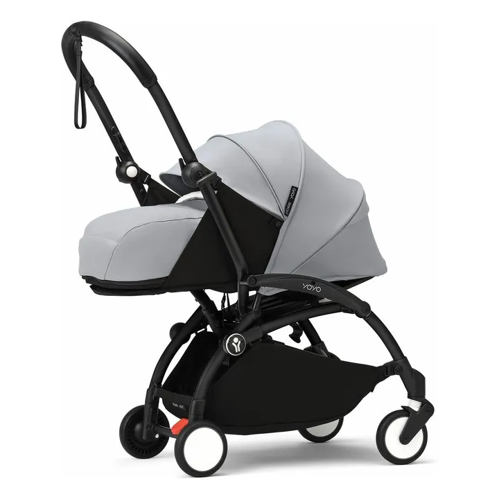 Poussette nouveau-né YOYO³ 0+ Châssis noir | Stone- Image produit n°1