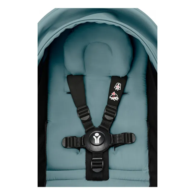 Poussette nouveau-né YOYO³ 0+ Châssis noir | Aqua