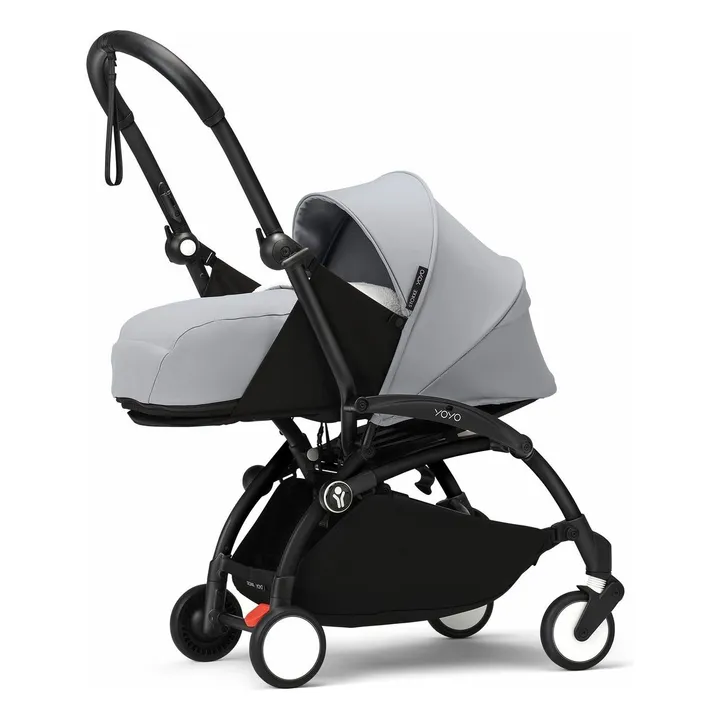 Poussette nouveau-né YOYO³ 0+ Châssis noir | Stone- Image produit n°0