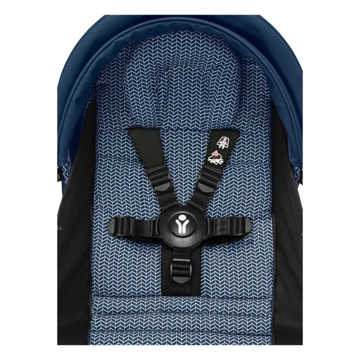Poussette nouveau-né YOYO³ 0+ Châssis noir | Bleu Air France- Image produit n°3