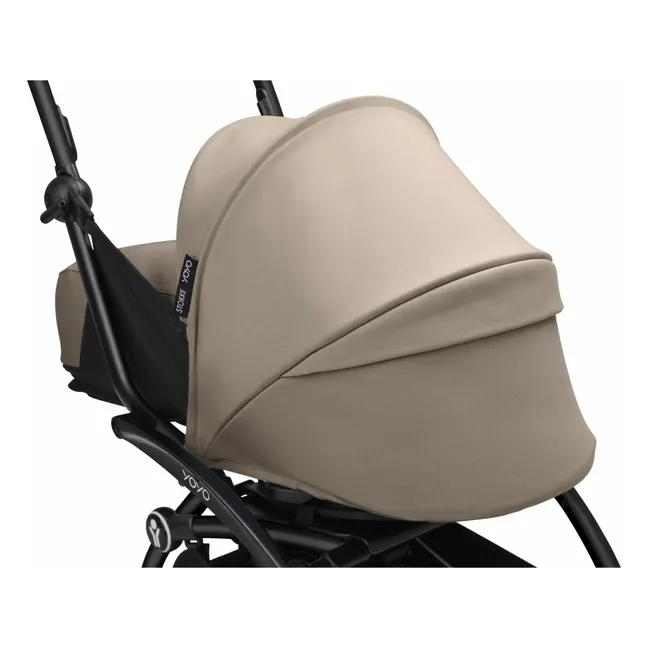 YOYO³ 0+ newborn stroller Black frame | Taupe brown