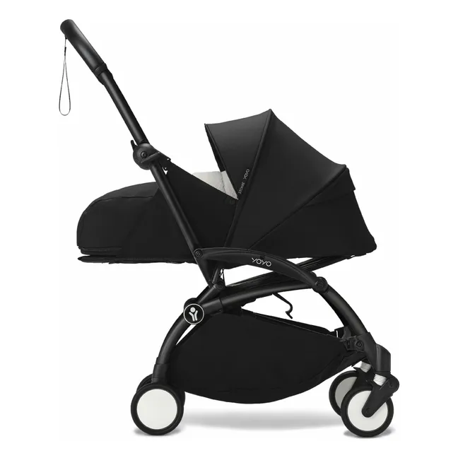 Silla de paseo para recién nacidos YOYO³ 0+ Chasis negro | Negro