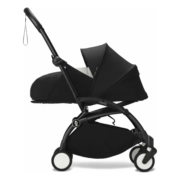 Poussette nouveau-né YOYO³ 0+ Châssis noir | Noir- Image produit n°3