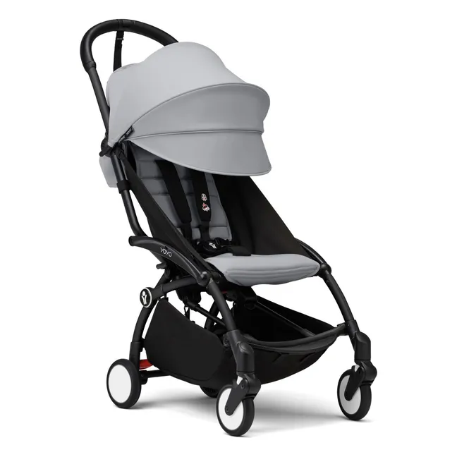 YOYO³ complete stroller 0+ and 6+ Black frame | Stone