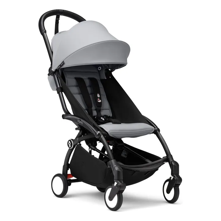 Poussette YOYO³ complète 0+ et 6+ Châssis noir | Stone- Image produit n°4