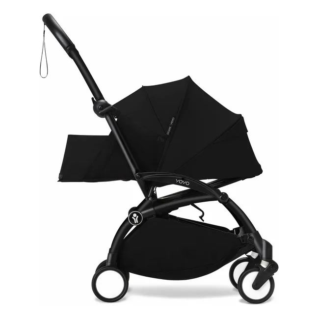 Silla de paseo para recién nacidos YOYO³ 0+ Chasis negro | Negro