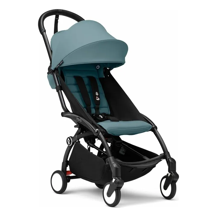 Poussette YOYO³ complète 0+ et 6+ Châssis noir | Aqua- Image produit n°3