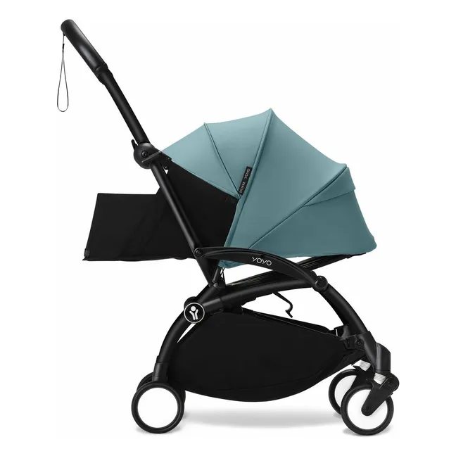 YOYO³ complete stroller 0+ and 6+ Black frame | Aqua