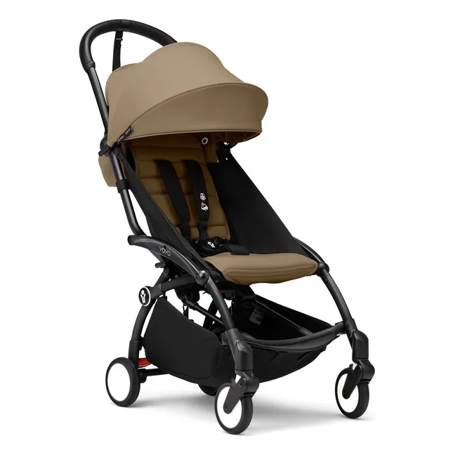 YOYO³ complete stroller 0+ and 6+ Black frame | Toffee