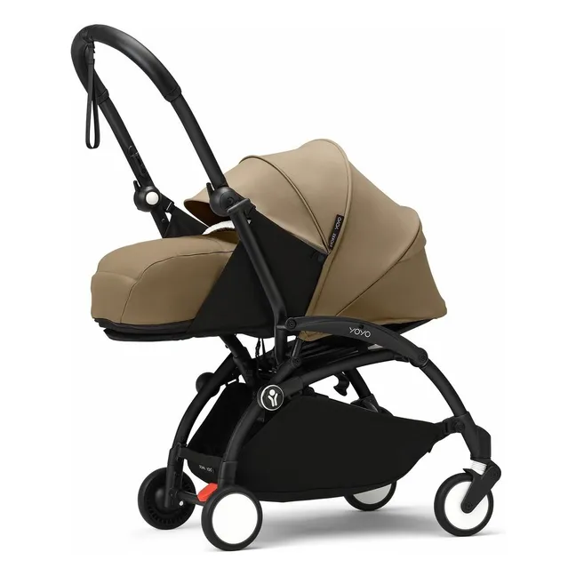 YOYO³ complete stroller 0+ and 6+ Black frame | Toffee