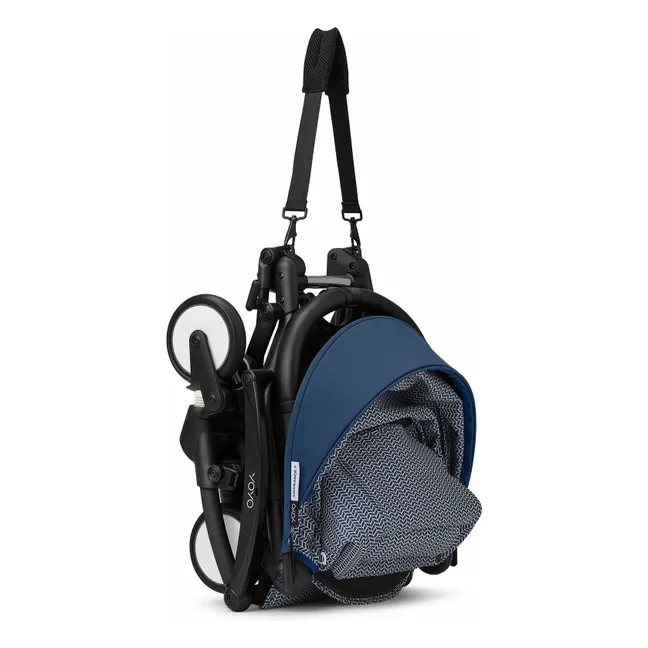 YOYO³ silla de paseo completa 0+ y 6+ Chasis negro | Azul Air France