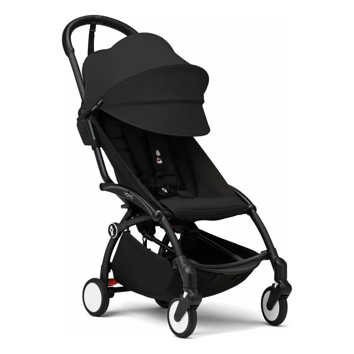 Poussette YOYO³ complète 0+ et 6+ Châssis noir | Noir- Image produit n°5