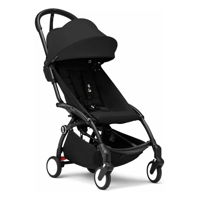 Poussette YOYO³ complète 0+ et 6+ Châssis noir | Noir