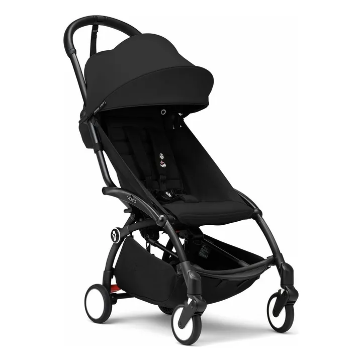 Poussette YOYO³ complète 0+ et 6+ Châssis noir | Noir- Image produit n°4