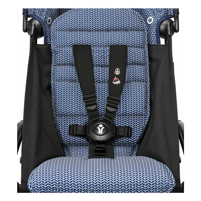 Cochecito YOYO³ 6+ Chasis blanco | Azul Air France