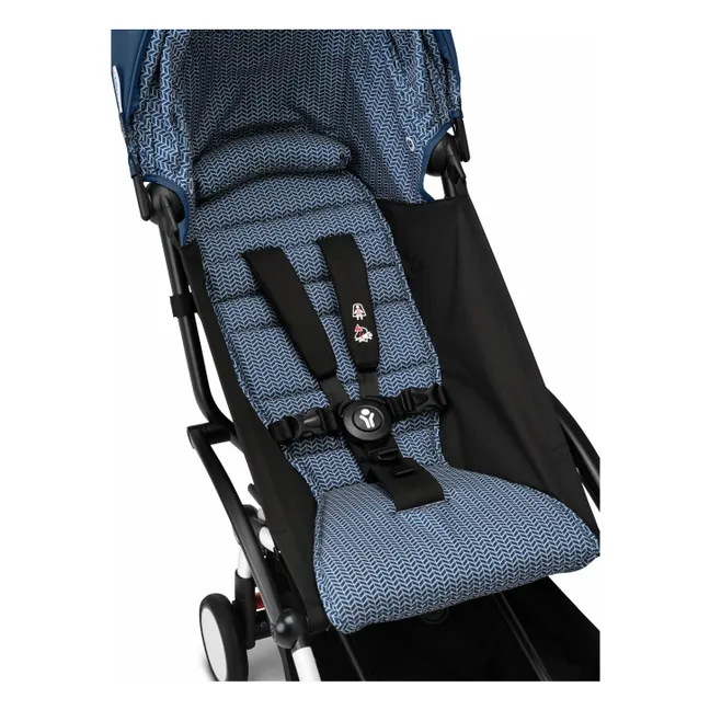 Cochecito YOYO³ 6+ Chasis blanco | Azul Air France