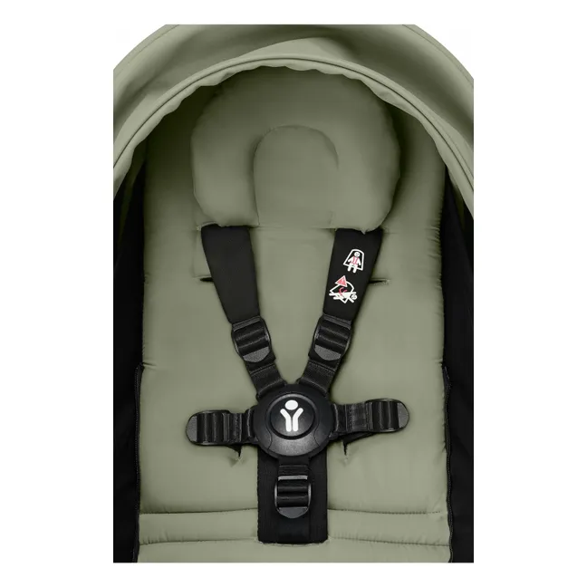 Poussette nouveau-né YOYO³ 0+ Châssis blanc | Olive