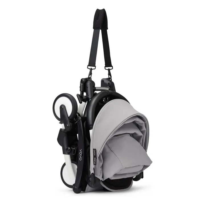 Poussette YOYO³ complète 0+ et 6+ Châssis blanc | Stone- Image produit n°5