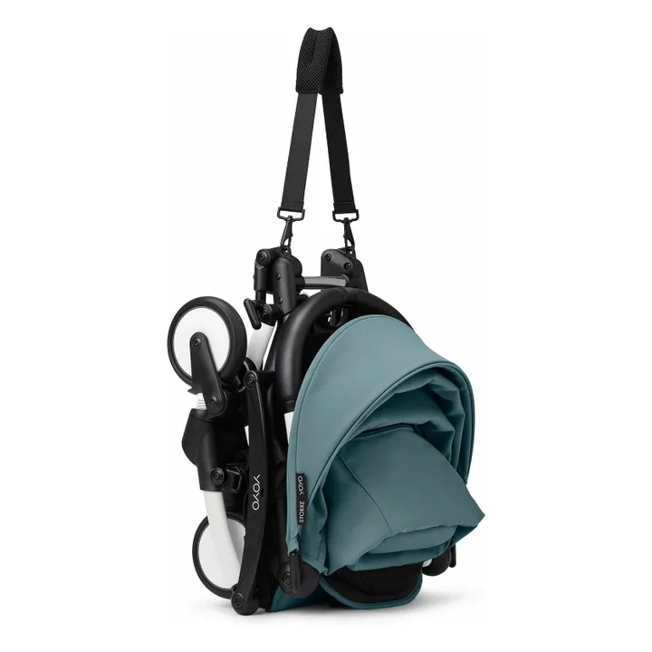 Poussette YOYO³ complète 0+ et 6+ Châssis blanc | Aqua- Image produit n°5
