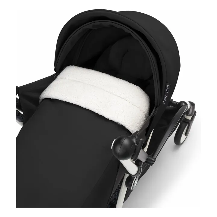 Poussette nouveau-né YOYO³ 0+ Châssis blanc | Noir- Image produit n°3