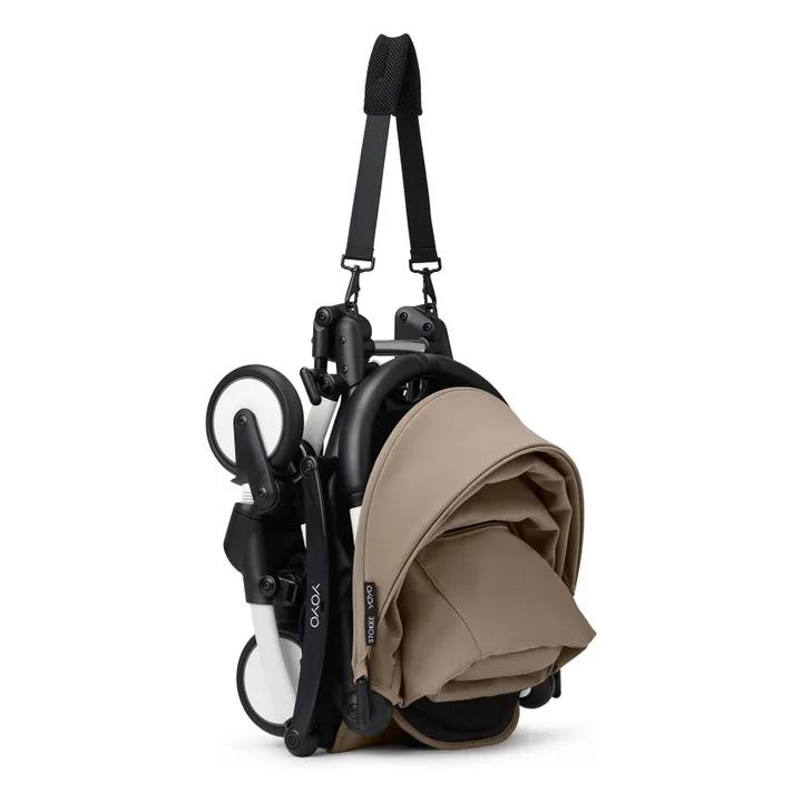 Poussette YOYO³ complète 0+ et 6+ Châssis blanc | Taupe- Image produit n°5