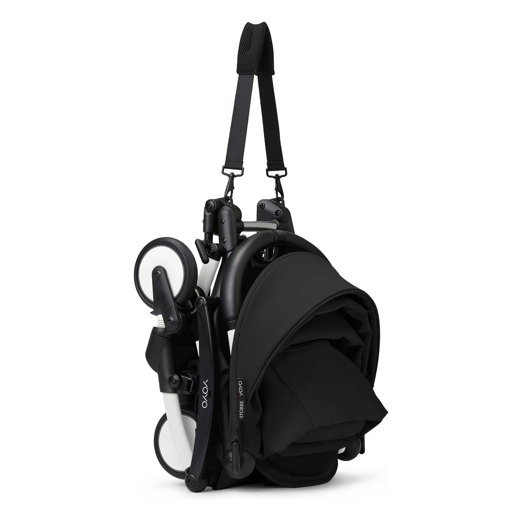 Poussette YOYO³ complète 0+ et 6+ Châssis blanc | Noir- Image produit n°5