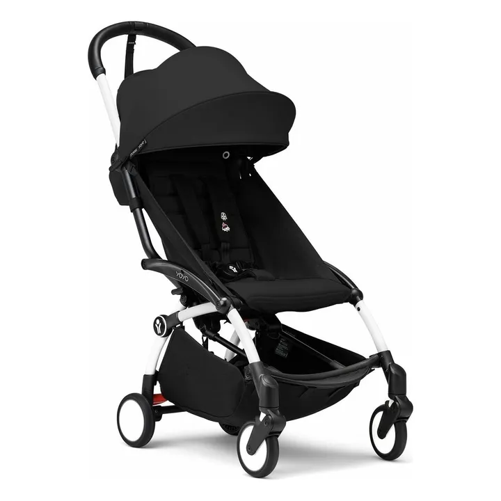 Poussette YOYO³ complète 0+ et 6+ Châssis blanc | Noir- Image produit n°3
