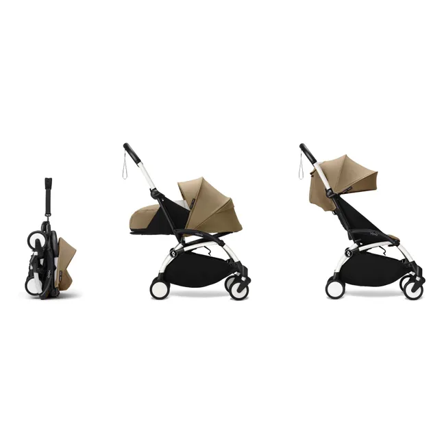 Poussette YOYO³ complète 0+ et 6+ Châssis blanc | Toffee