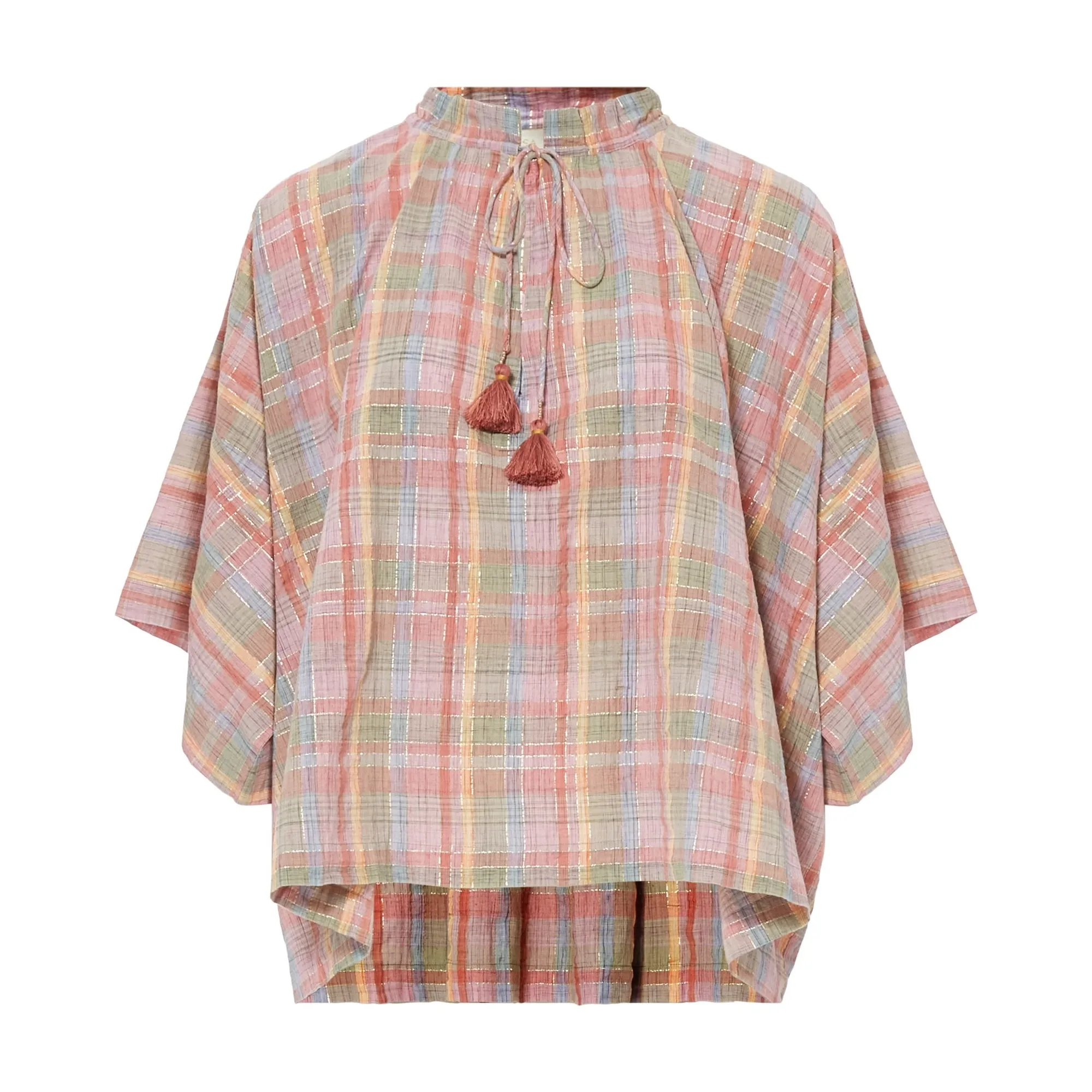 Vanessa Bruno Pink Tyliam Carreaux Blouse