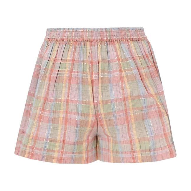 Pantalones cortos Alto Carreaux | Rosa