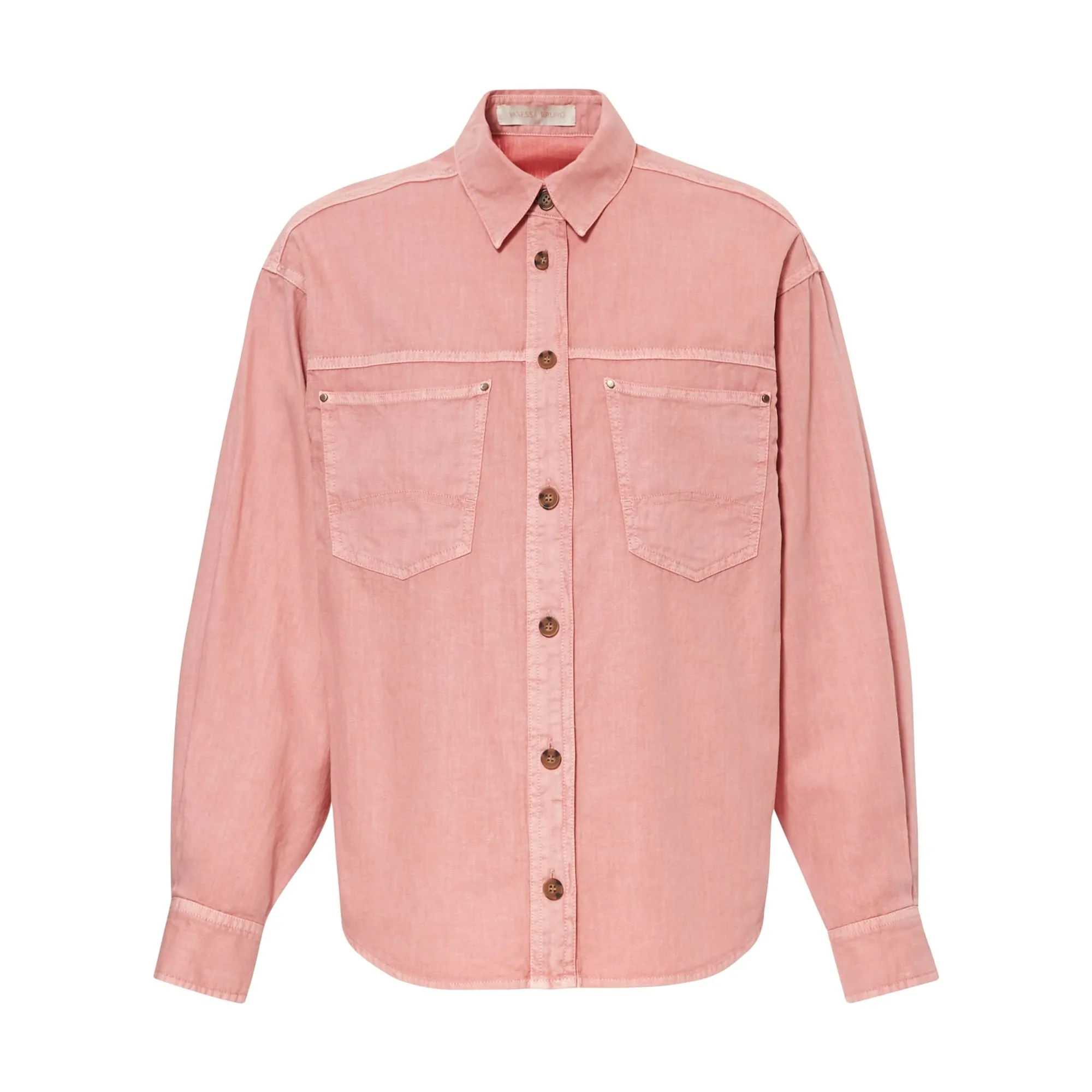 Vanessa Bruno Dusty Pink Oversize Blue Shirt