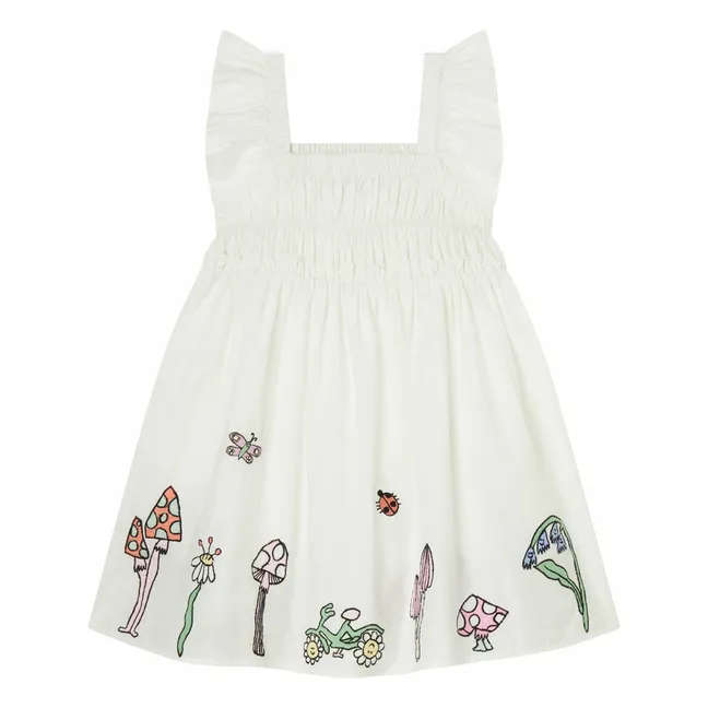 Robe Foncée Fleurs | Ivoire