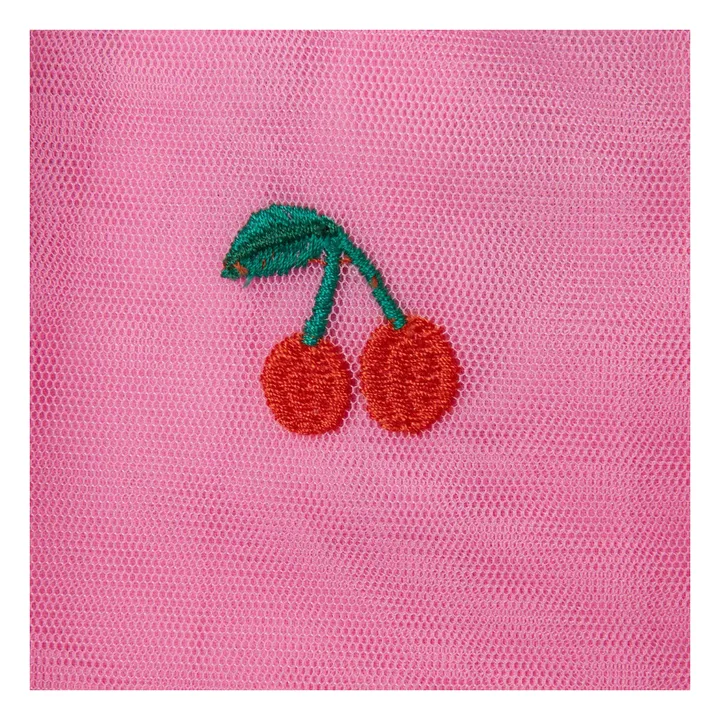Jupe Cerises Tulle | Rose- Image produit n°1